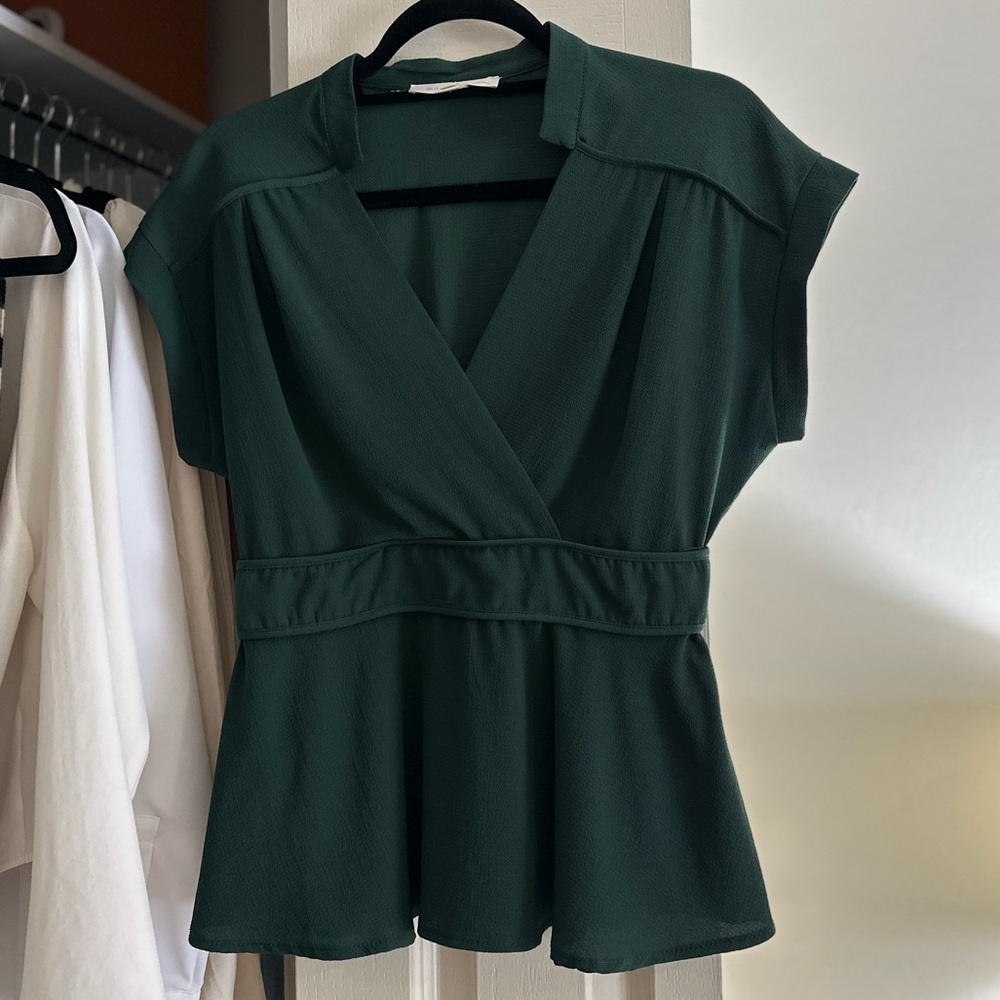 Monteau Dark Green Blouse